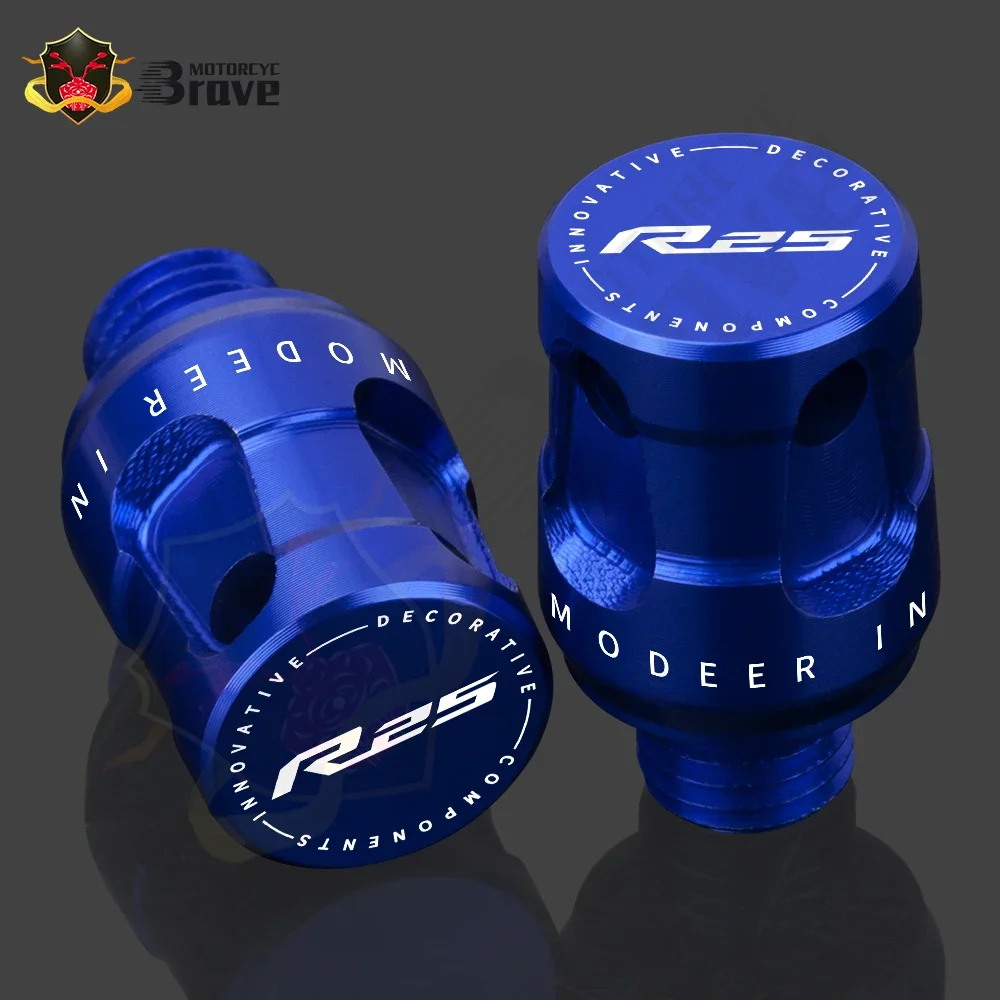 Для YAMAHA YZFR25 YZF R25 YZF-R25 R1 R3 R6 R7 аксессуары для мотоциклов CNC алюминиевые M10 * 1 25