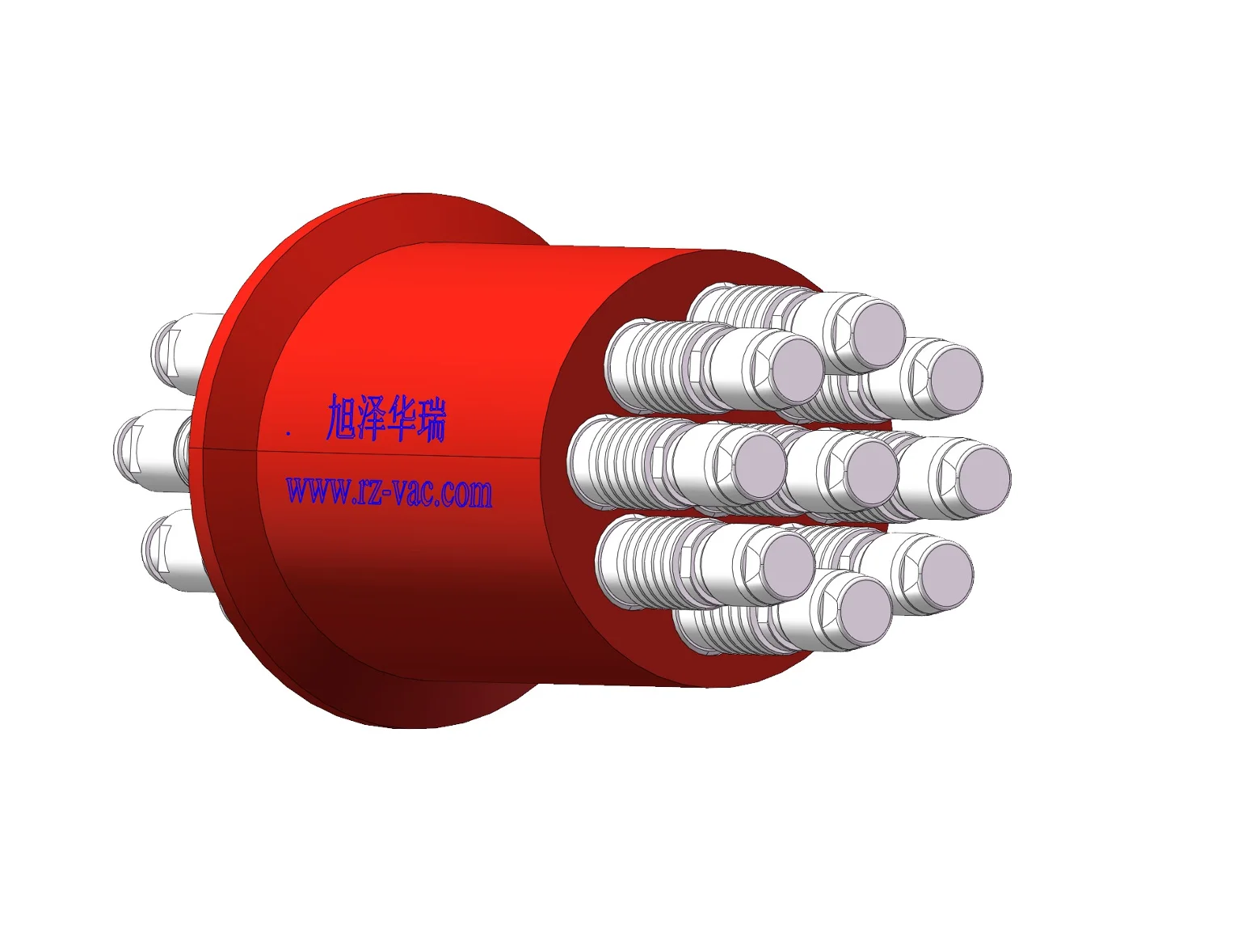 Фото Герметичный проходной коннектор Asaze Rae KF40 Flange с 9 EGG 1B 304 для сканирующего электронного микроскопа №1