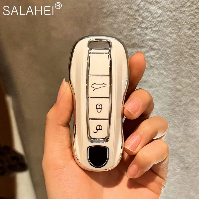 

Soft TPU Car Key Case Cover Shell For Porsche Panamera Carman Macann Bobst Cayenne 911 970 981 991 996 92A 2017 Car Accessories