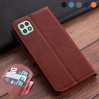 luxury flip book leather case on for samsung galaxy a22s 5g cover samsung a22s case for galaxy a22 s a 22s 6 6in soft tpu cover