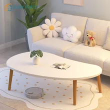 작은 거실용 모던 크림 스타일 커피 테이블, 북유럽 간단한 사이드 테이블, 센터 테이블, 거실