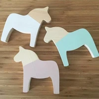 nordic style ins childrens room decoration wooden pony ornaments creative photography photo props baby wooden toys