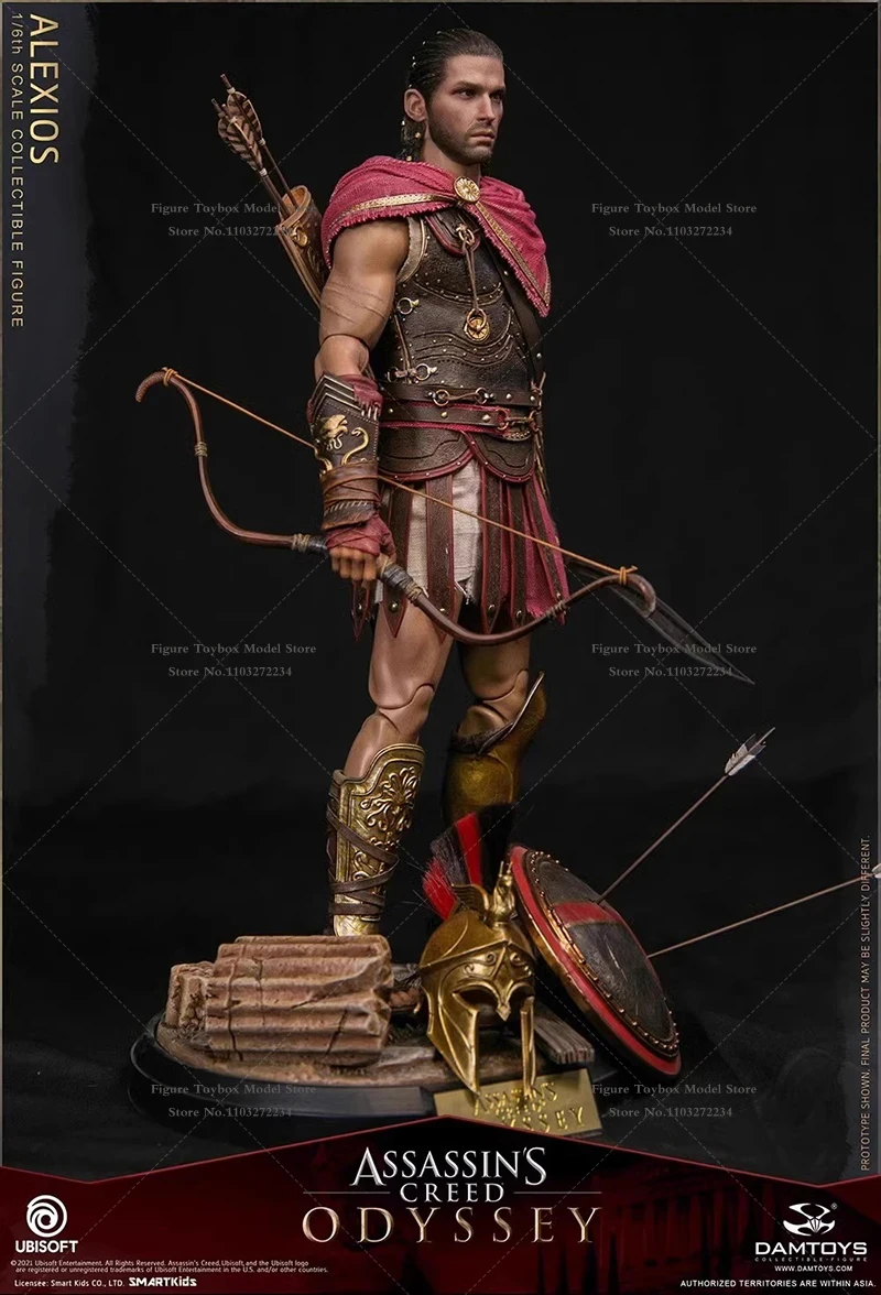 Фото Лимитированная серия DAM DAMTOYS DMS019 1/6: Фигурка бронированного воина Alexios Odyssey с изящным щитом, модель-украшение, 12 дюймов №5