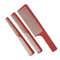 3pcs Red Hairdressing Comb Set Hair Salon Barber Shop Special Haircut Comb Quick Cut Comb Combs hairdressing women