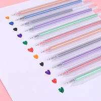 1pcs colorful gel pens cute stationery pastel glitter fluorescent metallic color gel pens school drawing art supplies