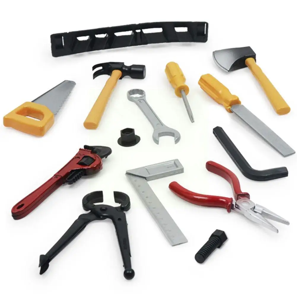 

Simulation Repair Drill Tools Set Safe Plastic Children Tools Tongs Screwdriver Hammer Maintenance Toy Pretend J7b7