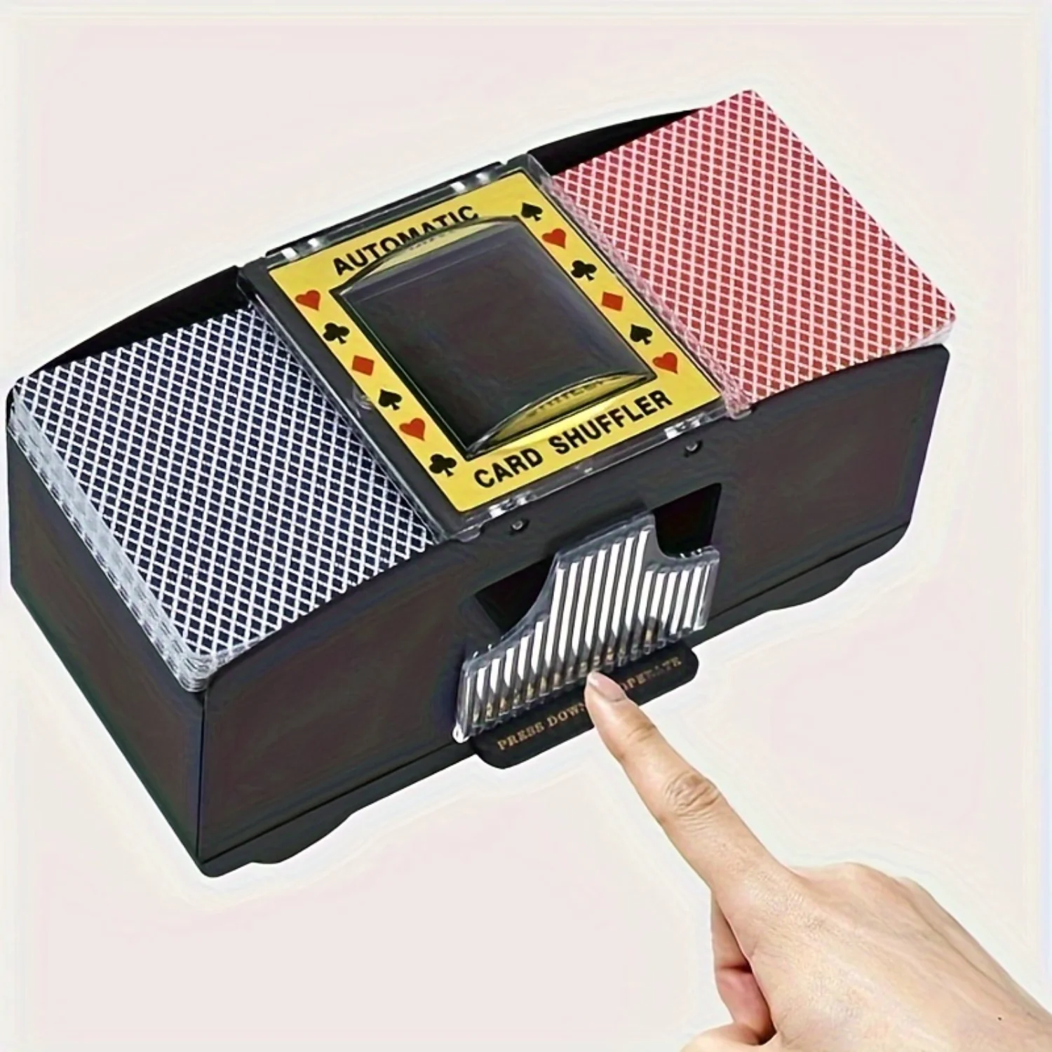Battery Operated Card Shuffler Fully Automatic Poker Shuffle Machine Distributor ( Without Battery)