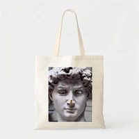 women bag tote bag large capacity shoulder bag shopper canvas fashion harajuku funny david y2k female bag ulzzang handbags eco
