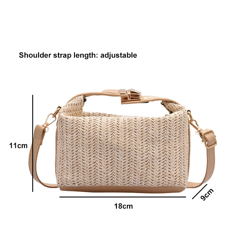 Женская весенне-летняя новая сумка плетеная Сумка через плечо