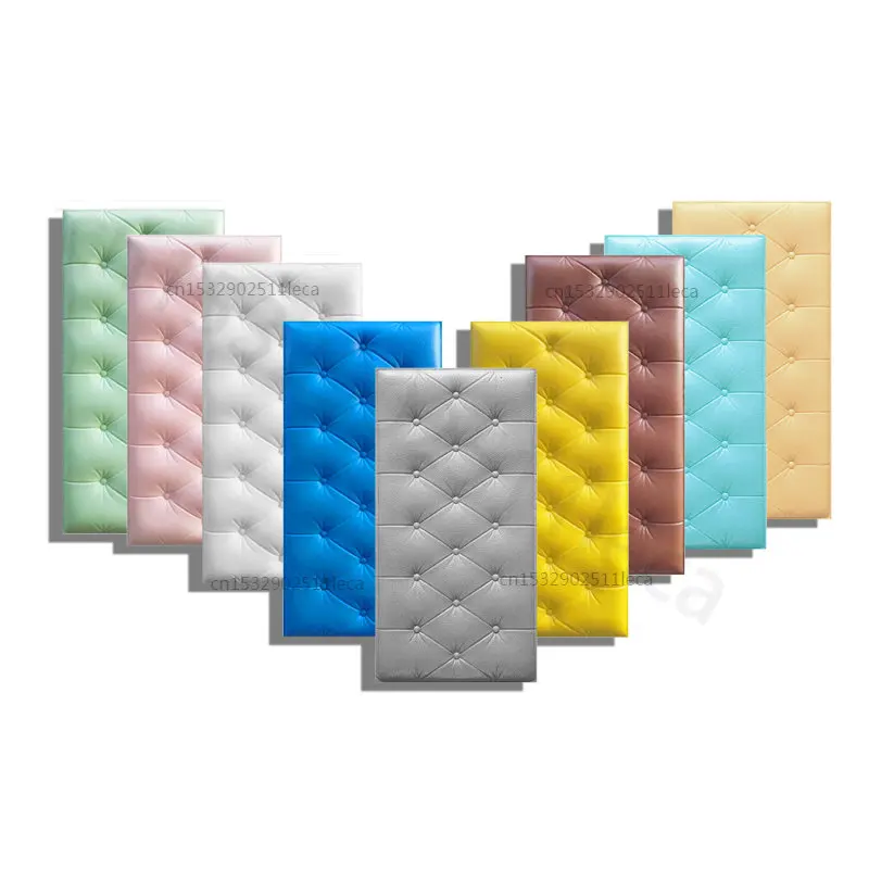 Постельный мягкий мешок 3D настенные наклейки самоклеящиеся антиударная подушка для детского сада спальни гостиная водонепроницаемые.