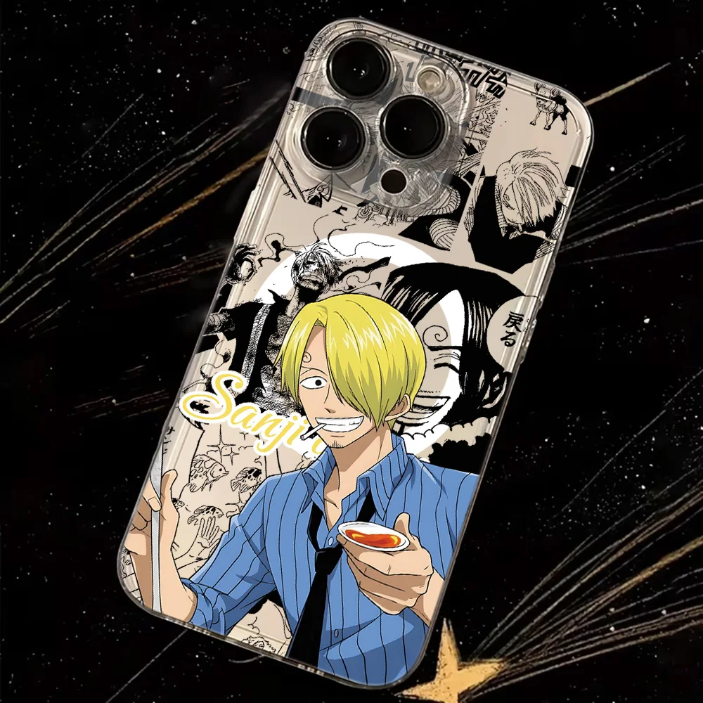 Фото Магнитный чехол для телефона с изображением Луффи из аниме One Piece для iPhone 17, 16, 15, 14, 13, 12, 11, 8, 7, Air, Plus, Pro, Max, X, XR, XS Max, мягкий прозрачный TPU №5