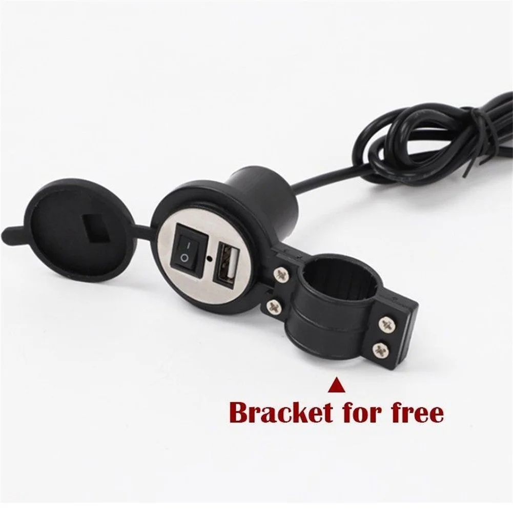 

Универсальное зарядное устройство USB для мотоцикла с переключателем, 12 В, 5 В-1,2 А, адаптер питания для электрического автомобиля, мотоцикла, ...