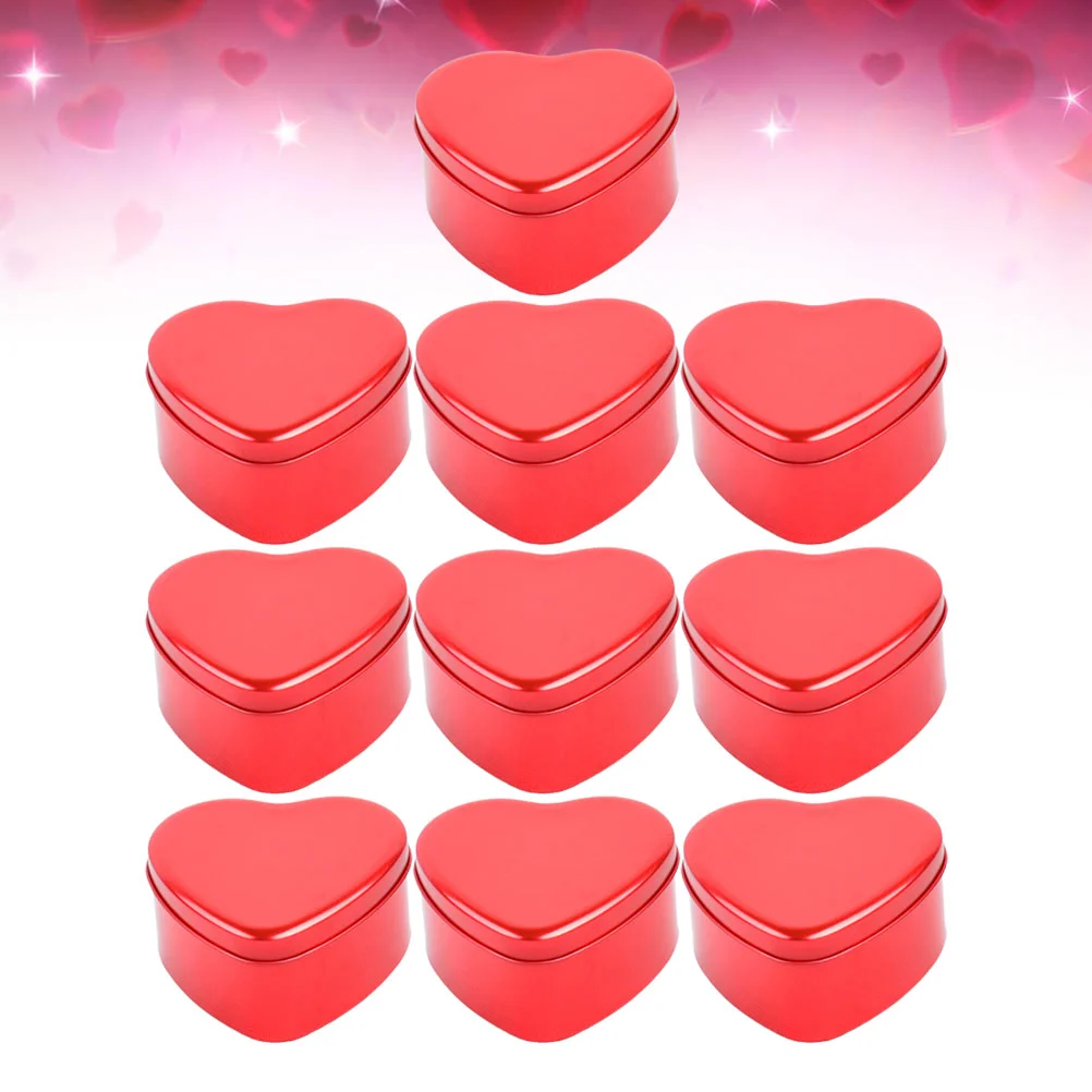 

Box Wedding Tins Heart Candy Gift Tin Cookieboxes Containers Shaped Metal Tinplateemptyparty Wrapping Making Treat Mini Jar Oz