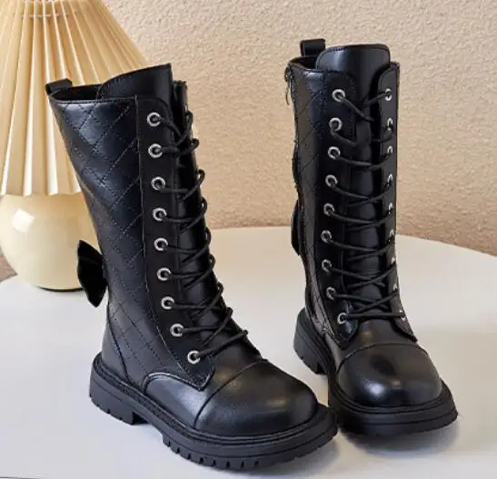 

Детские зимние сапоги с мехом, модные зимние сапоги для девочек, длинные сапоги принцессы до колена, детская повседневная спортивная обувь, Горячие кроссовки