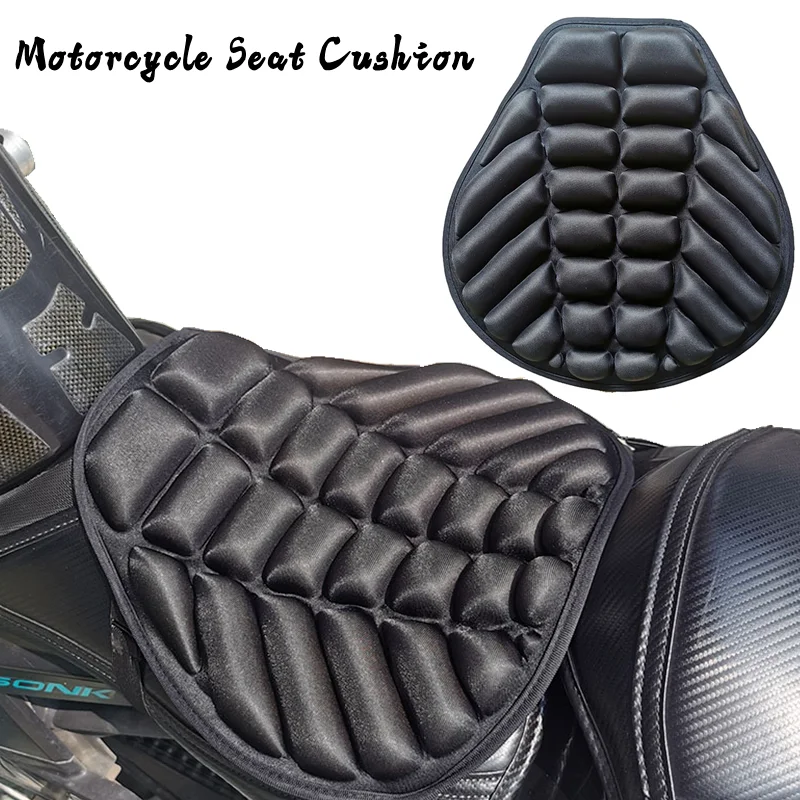 

Универсальная мотоциклетная 3D комфортная гелевая Подушка для сиденья чехол для мотоцикла амортизирующая декомпрессионная Задняя накладк...