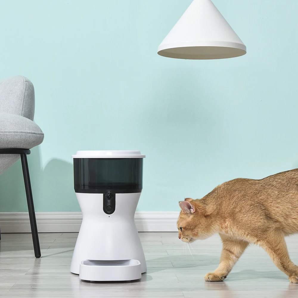 Автоматический таймер для кошек и собак 4 л USB-зарядка сухая еда умный диспенсер