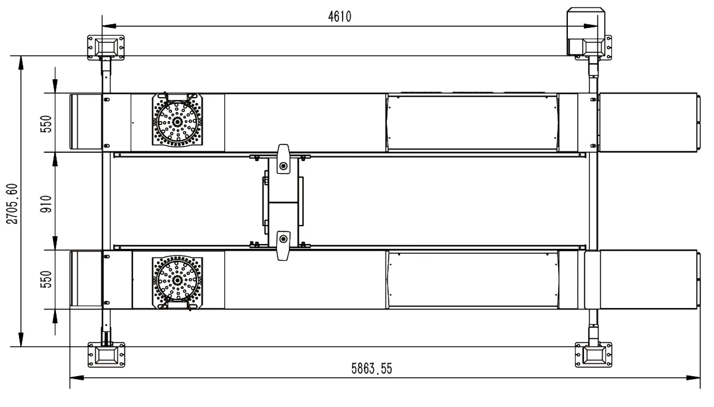 Рисунок 6 - Высококачественный четырехстоечный