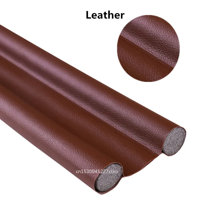 Maiden Noise Pest Dust Isolation Waterproof Door Bottom Seal Strip PU Leather Weather Stripping Draft Blocker Guard Stopper |