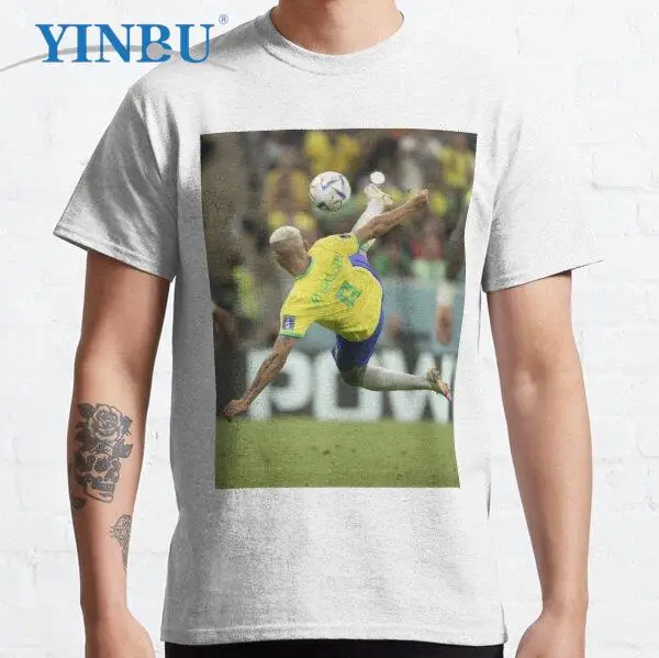 

Richarlison s Bicycle Kick T-shirt Men's short sleeve t-shirt YINBU Graphic Tee