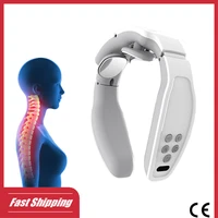 usb electric u type occipital neck massager kneading heating vibrating shock neck calm healthy cervical spine therapy instrument