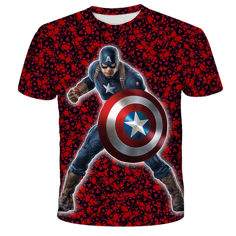 

Летняя футболка для мальчиков с супергероями, быстросохнущие топы, футболки для детей, футболка с рисунком Капитана Америка, детская одежда, спортивная футболка