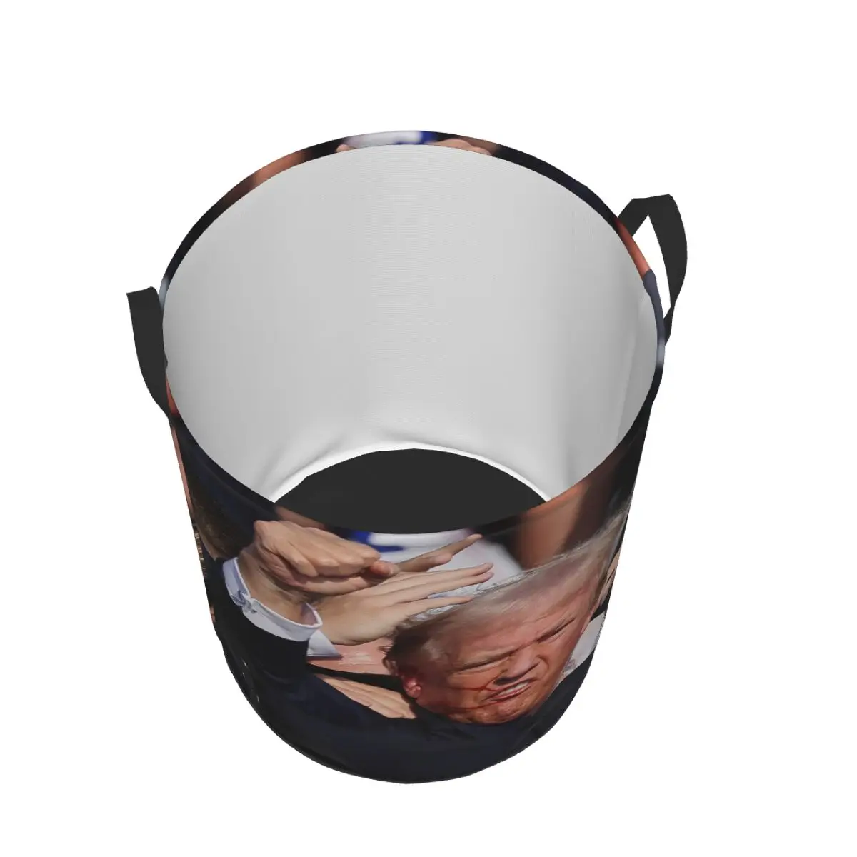 Пользовательская Дональд Трамп пуля проколола его уши корзина для белья