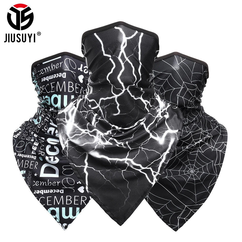 

Summer Triangle Scarves Magic Bandana Neck Gaiter Cycling Fishing Hunting Half Face Mask Tube Cover Cooling Breathable Headband