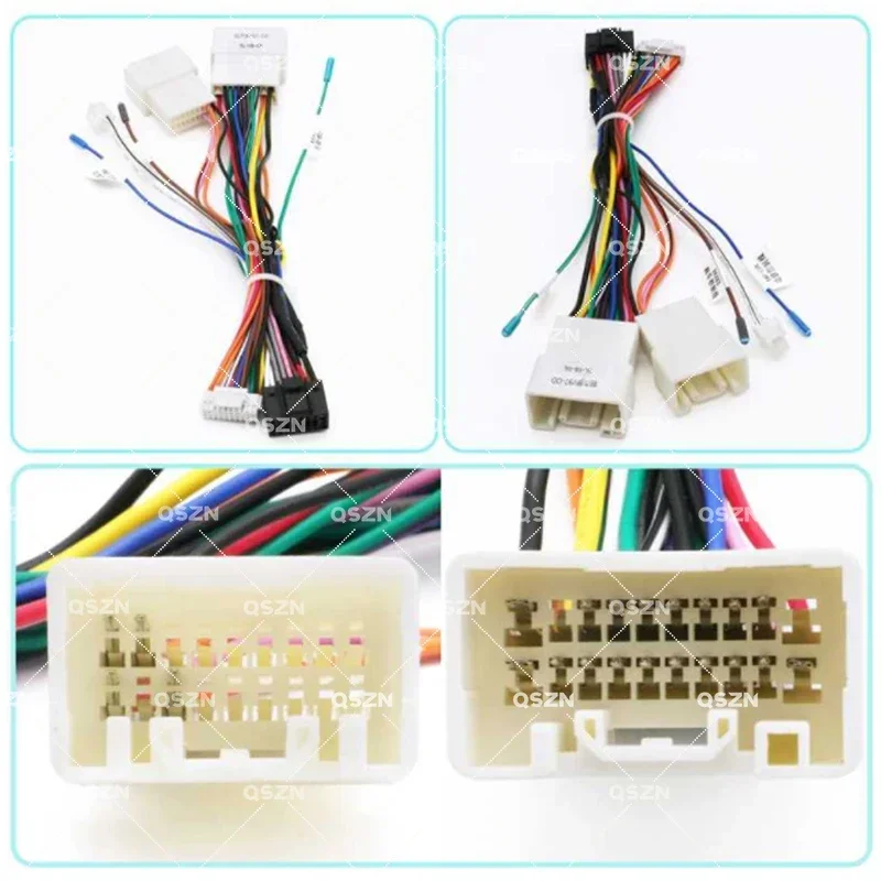 QSZN Canbus Box декодер OD-SL-01 для 2006-2014 MITSUBISHI PAJERO Grand Lancer жгут проводов кабель автомобильного радио кабель питания