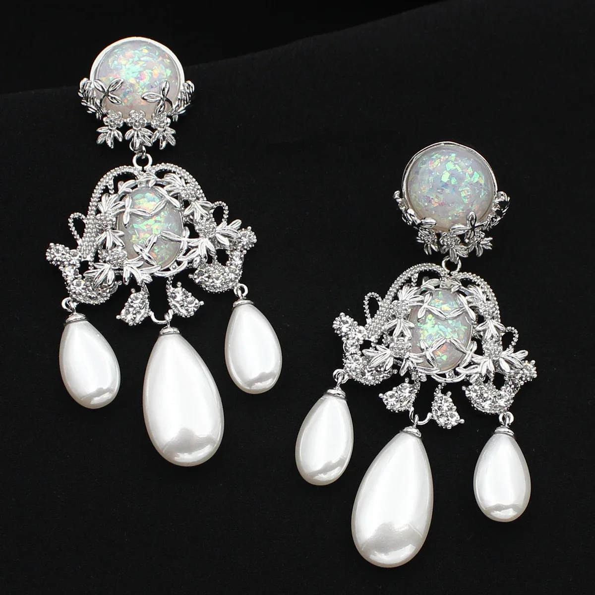 Роскошные ювелирные изделия женские серьги большая Длинная кисточка жемчуг