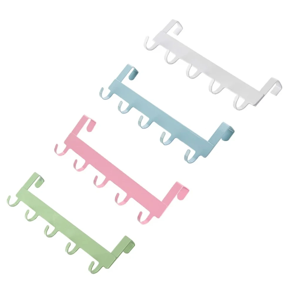

Organizer Rack New Door Bathroom Door Hooks 5 Hat Home Clothes Kitchen Hook Hooks Hanger Accessorie Towel Coat Bathroom The Over