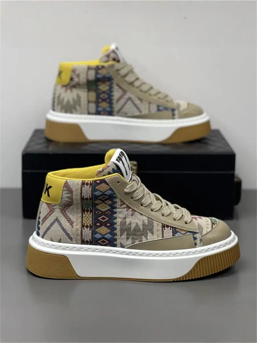 Autumn and Winter New Trendy Men's Shoes Fashion Color Matching Versatile Sports Casual Flat Soft Bottom Lightwei...