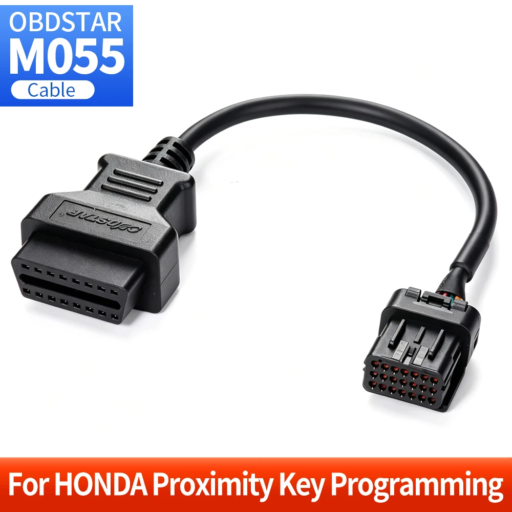 Фото Новый кабель передачи данных OBDSTAR M055 для Honda, для серии OBDSTAR ISCAN (мотоциклы/суда), программирование бесконтактных ключей в режиме BENCH, автомобильный кабель. №5