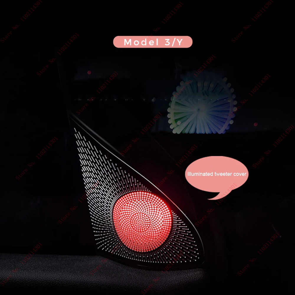 Светодиодная лента для салона автомобиля Tesla Model 3 Y Центральная панель приборной