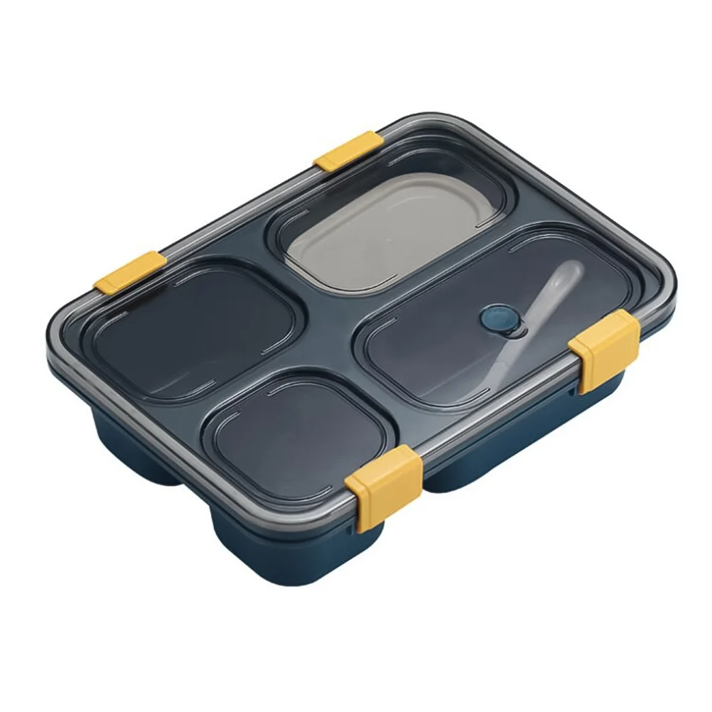 

1 Pc 4 Partition Lunchbox Meal Container with Soup Box Tableware