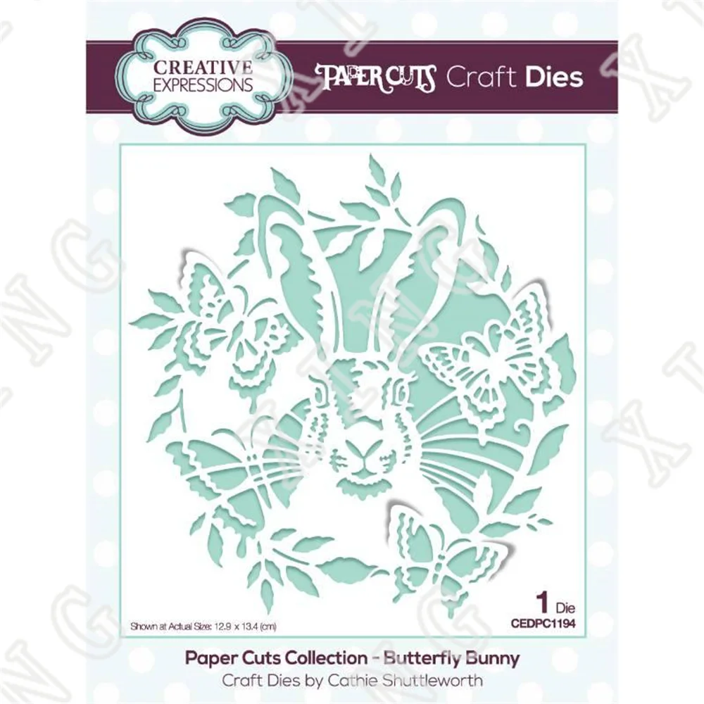 

New Butterfly Bunny Metal Cutting Dies for Diy Scrapbooking Crafts Stencils Maker Photo Album Template Handmade Decoration