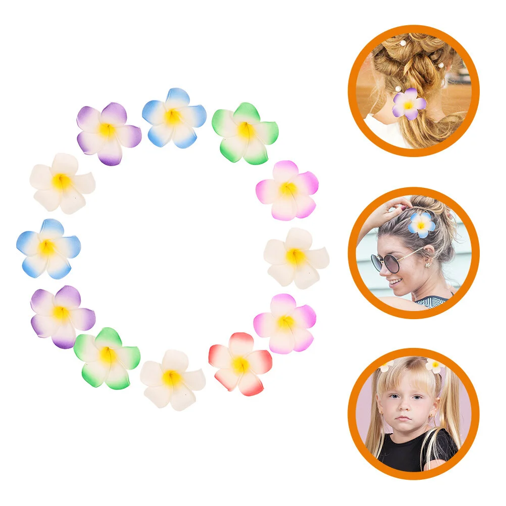 

Flower Headdress Girl Hair Clips Hawaiian Clips Girls Floral Barrettes Decorative