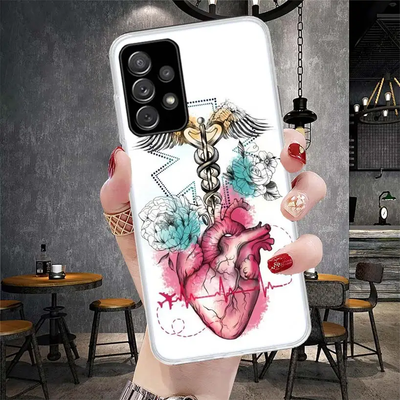Медицинский чехол для телефона Samsung Galaxy A71 A51 A41 A31 A21S A11 A70 A50 A40 A30 A20E A10S A20S A6 A7 A8 A9 + Soft C