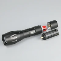 a100 outdoor camping led flashlight t6 rechargeable zoom mini glare ultra bright long range flashlight