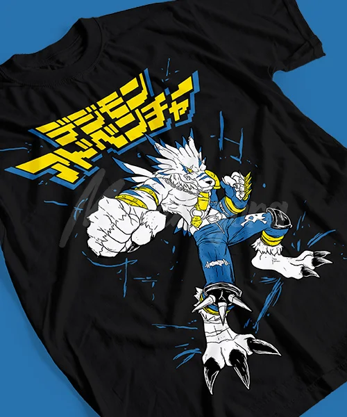 Camiseta унисекс Digimon WereGarurumon Posición Batalla