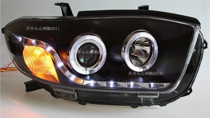 Автомобильный бампер фонарь для Toyota фара highlander 2008 ~ Y аксессуары автомобиля HID xenon