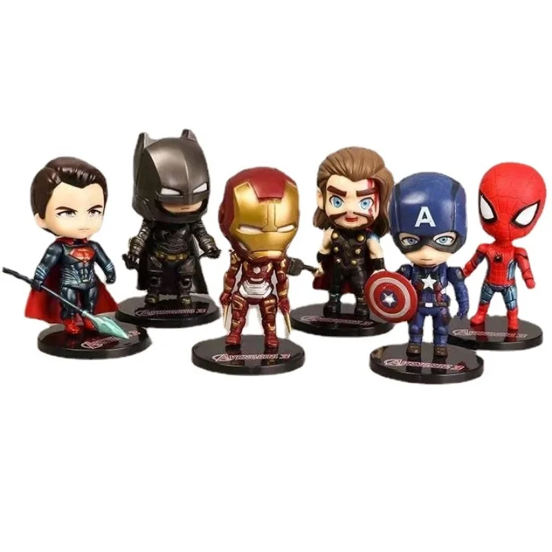 

Avengers Blind Box Boys Personality Creative Spider-Man Captain America Doll Iron Man Thor Model Ornament Toy Surprise Gift Box