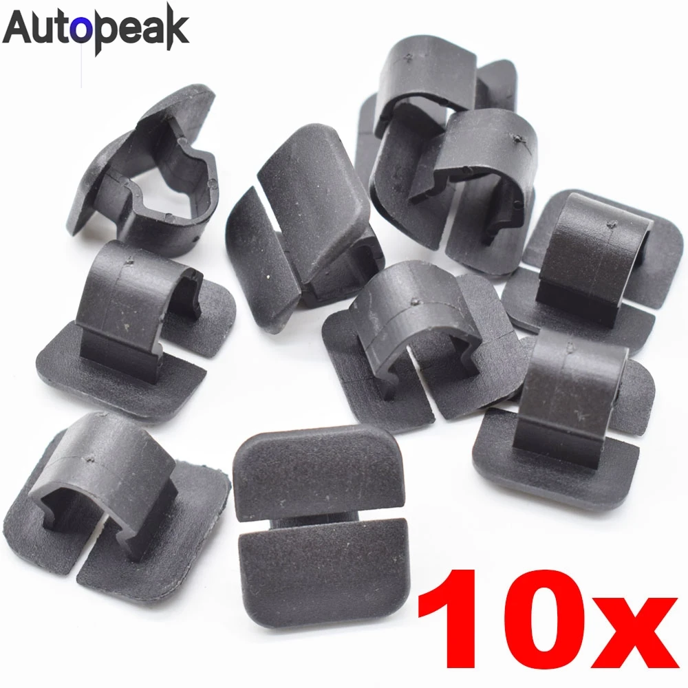 

10x для VW Polo Tiguan Passat B5 B6 SEAT Leon 2 Skoda Octavia, изоляция капота, пластиковый фиксатор, держатель капота, зажим для накладки