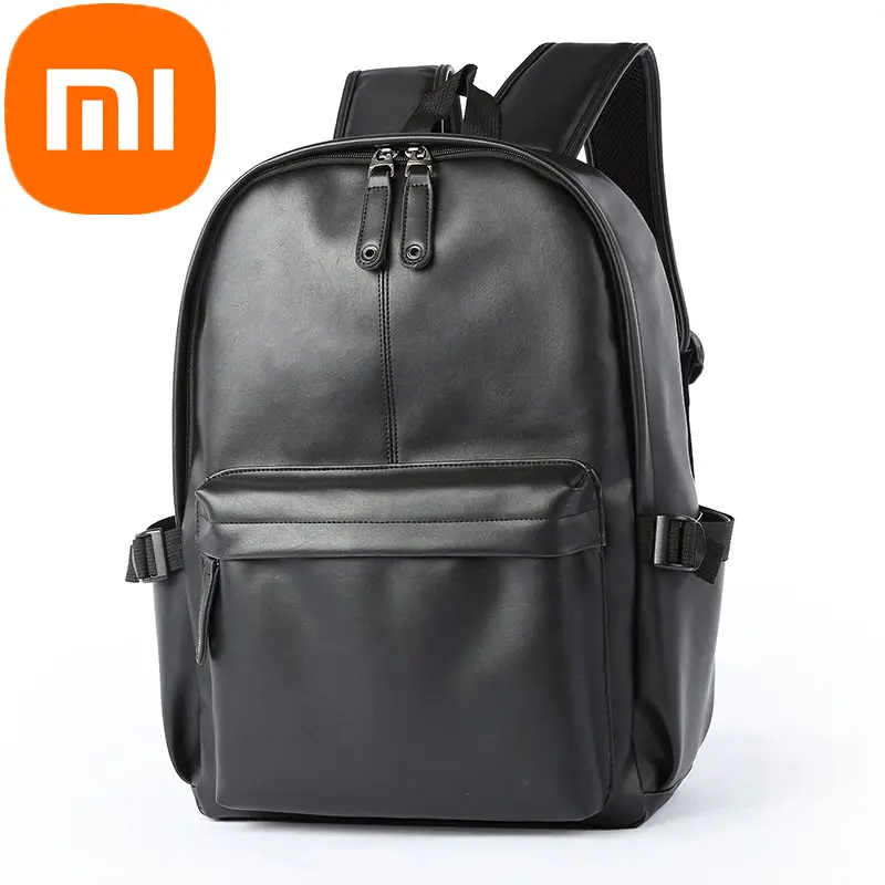 

Xiaomi Backpack Men's Bag Fashion 2023 Fashion Youth Student School Bag Soft Leather Backpack Men's Fashion Backpack