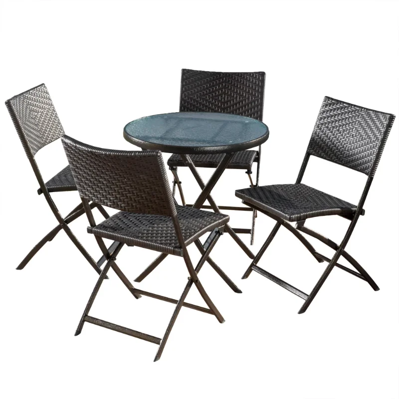 

Baja Multibrown PE / Iron 5pc Bistro Set