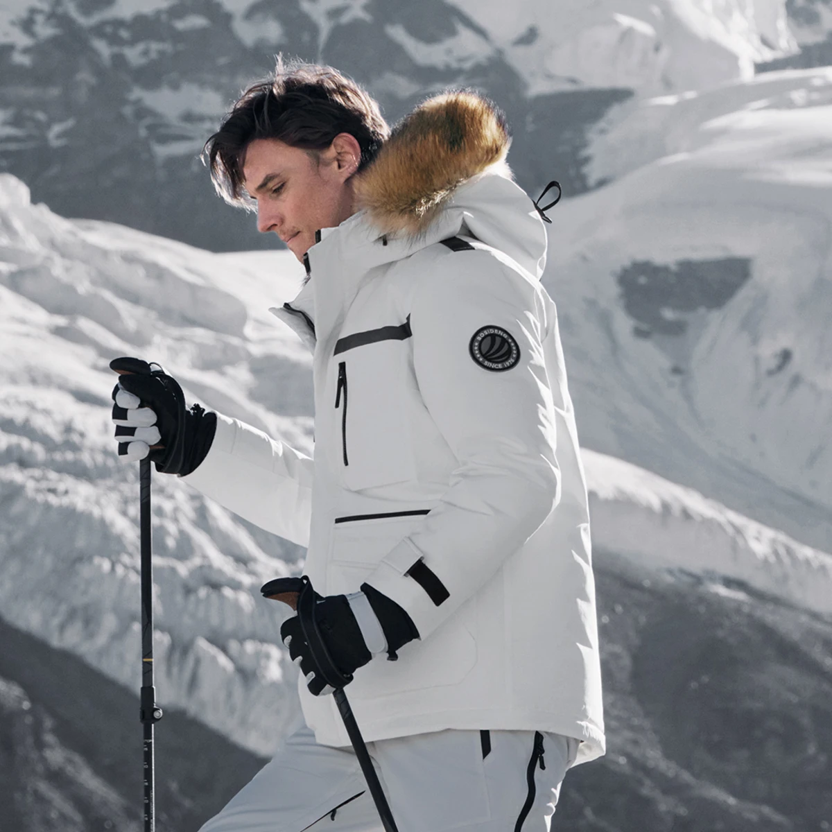 BOSIDENG зимняя 90% гусиная пуховая куртка для мужчин и женщин глубокая