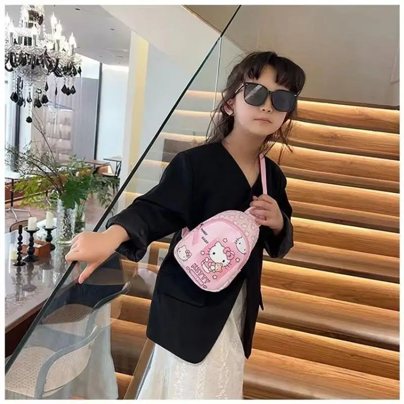 Популярный легкий рюкзак для отдыха Sanrio девочек Kawaii Hello Kitty с героями