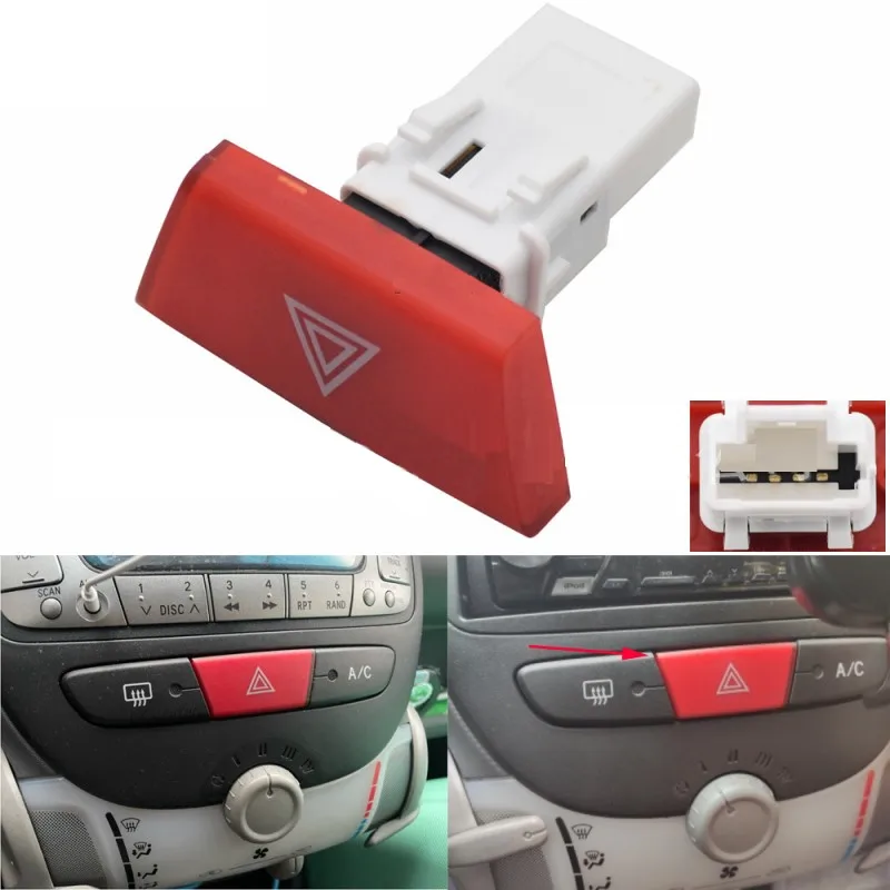 

Applicable To Psa Peugeot Citroen Renault Warning Light Switch Signal Light Switch 6490. Ng 6554kw