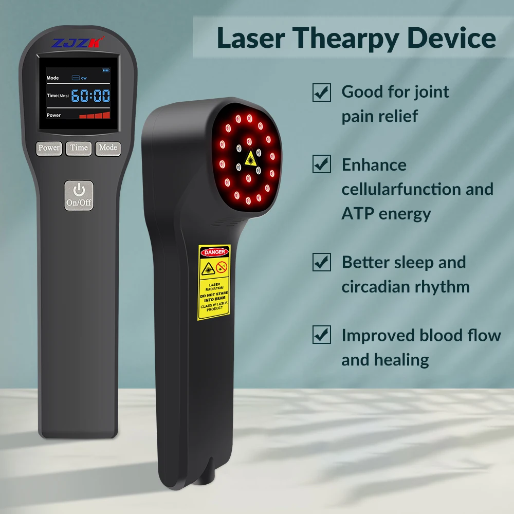 

Physiotherapy Laser Therapy Devices 20 Laser Diodes Handheld Medical Device 650nm 808nm for Knee Joint Back Shoulder Pain Relief