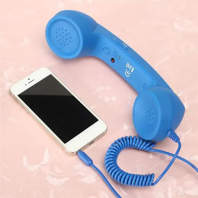 

3.5mm Universal Phone Telephone Radiation-proof Receivers Wired Cellphone Handset Classic Headphone MIC Microphone Call Receiver