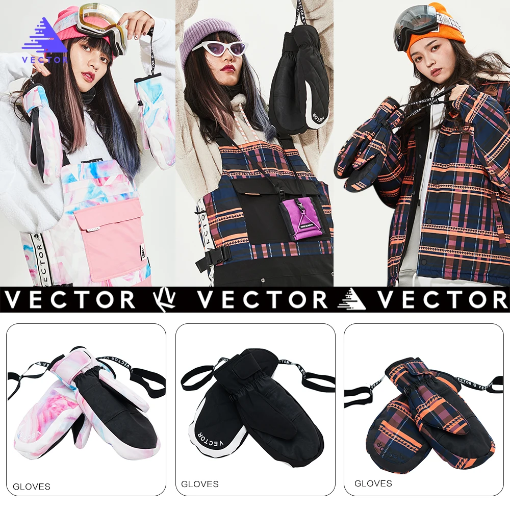 

Очень толстые женские перчатки 2 в 1, лыжные перчатки для сноуборда, мужские зимние спортивные теплые водонепроницаемые ветрозащитные лыжные перчатки из искусственной кожи